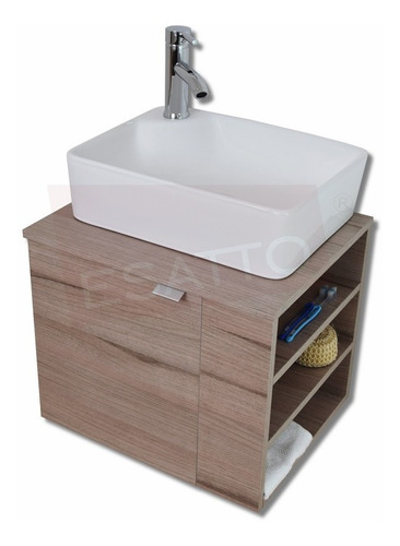 Esatto® Mueble Baño Dtua Alfa Lavabo Cerámica Llave Céspol