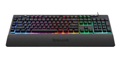 Imagen 7 de 8 de Teclado Gamer Pc Redragon Shiva K512 Rgb Juegos Luces Led Ep