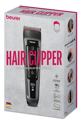 Cortadora De Pelo Beurer Mn5x Color Negro