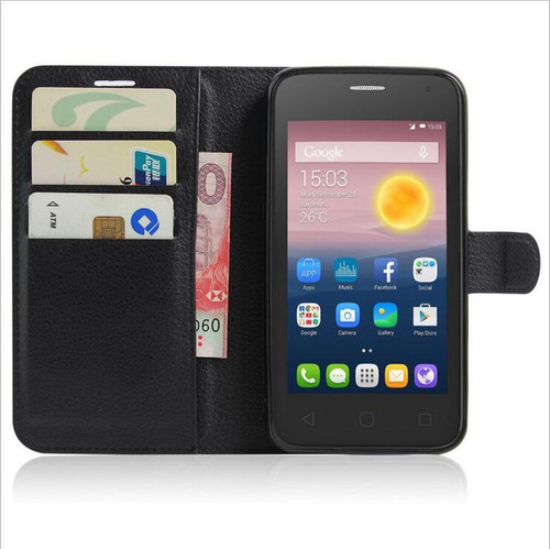 Capa Carteira Alcatel Pixi 5010d Tela 5.0 Couro Pu