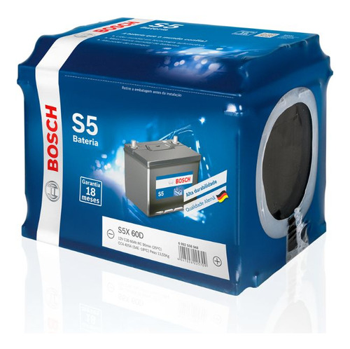 Bateria Bosch Chevrolet Ipanema 60 Ah 12v Selada S5x60d