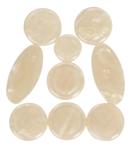 9 Piezas Saxophone Sax Teclas Botones Incrustaciones Para