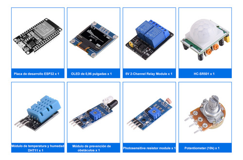 Kit Electrónica Básica Esp32 Wifi Oled Para Arduino Uno
