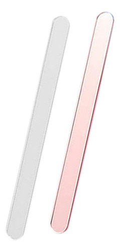 20 Palitos De Paleta Reutilizables Mini Transparente Y Rosa