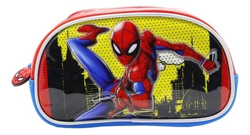 Cartuchera Escolar Spiderman Avengers Marvel Spider Color Rojo Liso