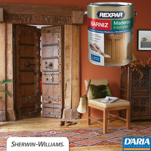 Barniz Interior 4 Litros Rexpar Satinado Sherwin Williams