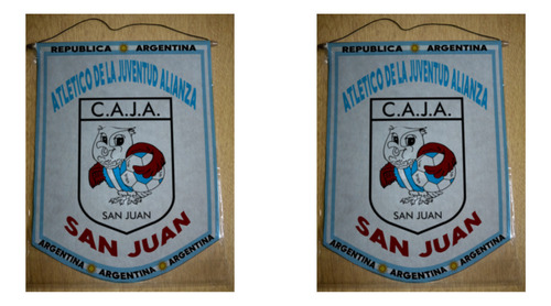 Banderin Mediano 27cm Atletico Juventud Alianza San Juan