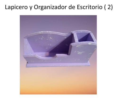 Lapicero Y Organizador Portatarjeta En Mdf Pintado A Mano