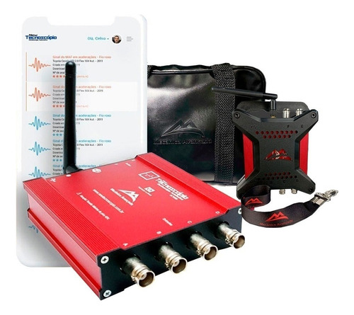 Osciloscópio Automotivo 4 Canais+wifi New Tecnoscópio 4cw80
