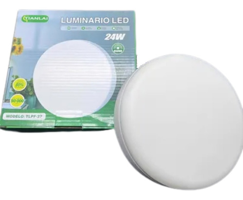 Lampara Led Sobreponer Súper Potente Tip Aspirina 24w (200w) Color Blanco