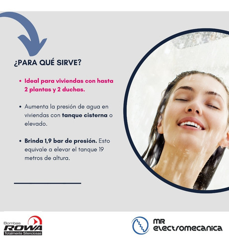 Imagen 2 de 10 de Bomba Presurizadora De Agua Rowa Tango Press 20 Envio Gratis