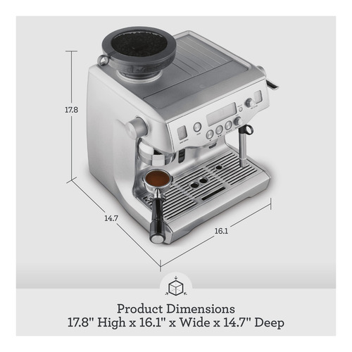 Máquina Espresso Oracle Bes980xl Plata 230v 1700w