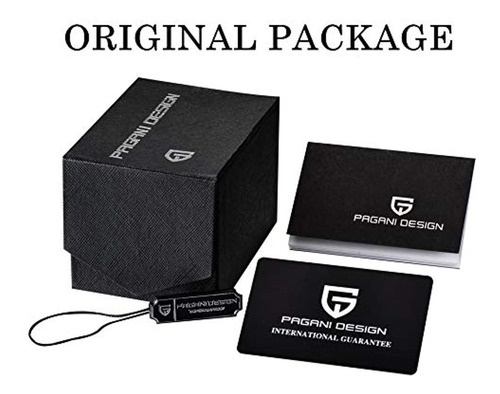 Relógio Pagani Design Branco E Vermelho Pulseira Couro Preto