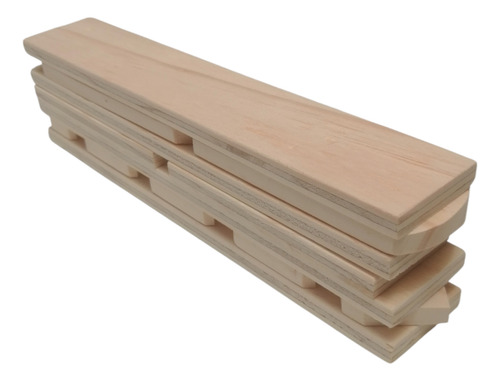 Exhibidor Peldaños Tamaño Pequeño Madera Compacto