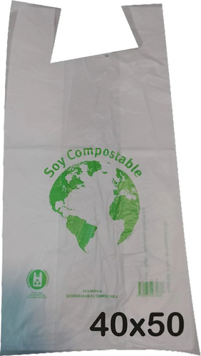 Bolsas Raviolera Camiseta Compostables 54x50 Pack X 1.000