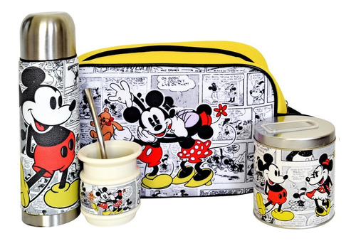 Juego De Mate Equipo De Mate Kit Termo 500 Ml Urbano Mickey 