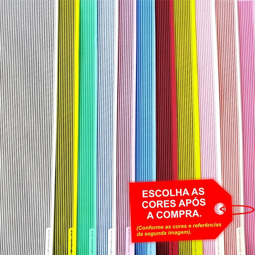 Imagem 1 de 4 de Folha De Eva Estampado Mini Listra 40x60cm - 5 Unidades