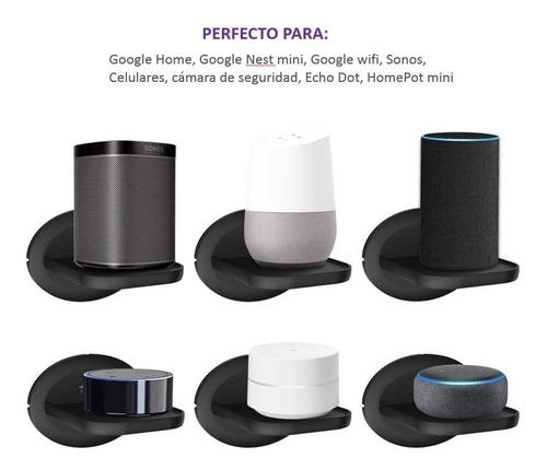 Soporte Pared Google Wifi, Nest Mini, Home Mini, Echo Dot