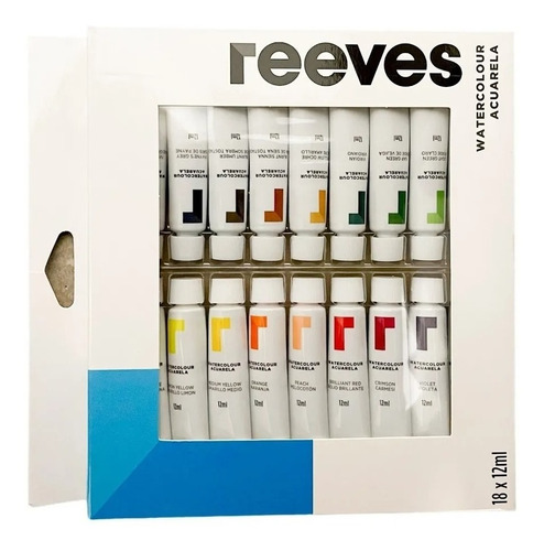 Acuarelas Reeves Pomo X 18 Colores - 12ml