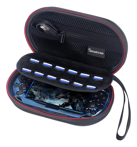 Funda De Transporte Smatree P100l Para Ps Vita 1000 Y Psv 2000 Con Funda (consola, Accesorios Y Funda No Incluidos)