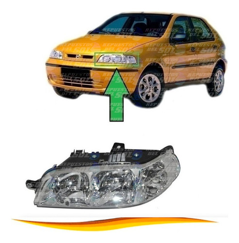 Optico Delantero Izquierdo Para Fiat Palio 2002 2005