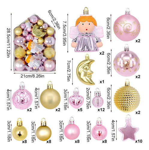 Adorno De Bola De Navidad, Decoración Pequeña Para Bolas De