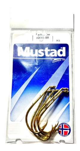 Anzuelo Mustad 92641 En Blister V/medidas Pata Corta Bronce