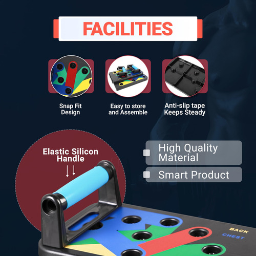 Tabla De Empuje Muscle Max Multifunción Para Entrenamiento Varios Colores