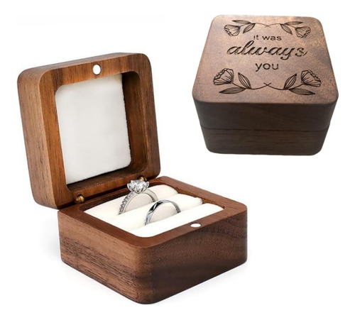 Molchagar Caja De Anillos Para Ceremonia De Boda, Soporte R.