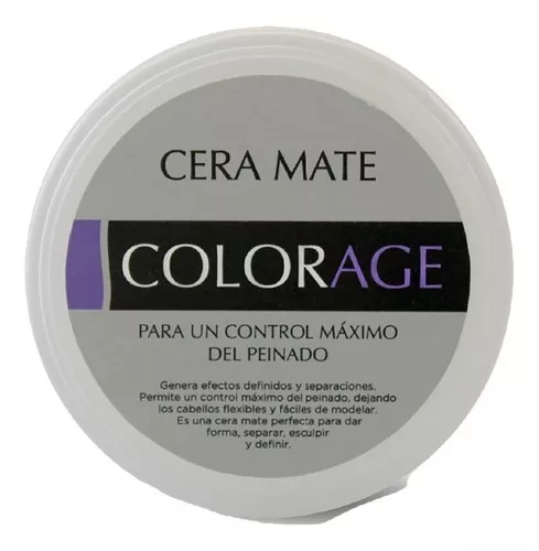 Cera Cabello Efecto Mate Fijacion Fuerte 50gr Color Age