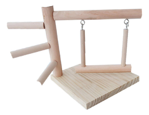 Loros De Madera Perchas Para Pájaros Parque De Juegos Para