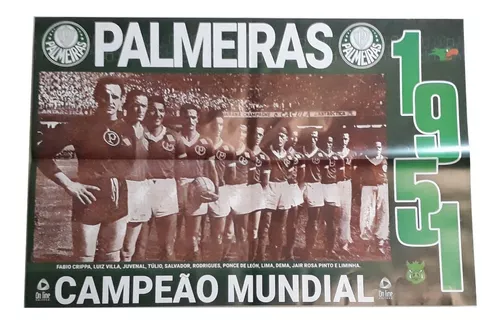 Poster Do Palmeiras - Jornal De Campeão Mundial 1951 (1