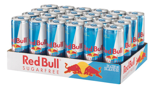 Bebida Energetica Red Bull Sugar Free 24 Latas De 250ml