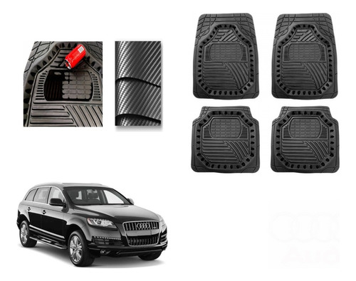 Tapetes Carbono 3d Grueso Audi Q7 2010 A 2014 2015