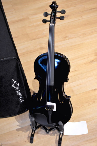 Violin 4/4 Marca Symphony Color Negro C/estuche Arco Brea