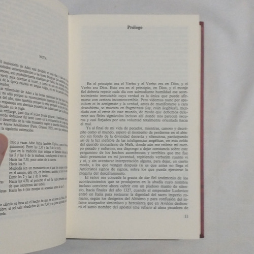 El Nombre De La Rosa - Umberto Eco - Rba