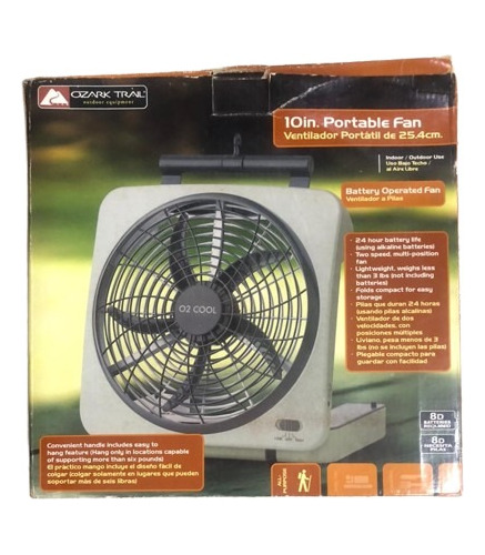 Ventilador Portátil Marca: O2 Cool Ozark Trail