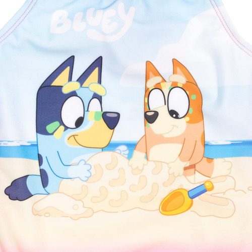 Traje De Baño Bluey & Bingo Para Niñas Pequeñas, Rosa Y Azul