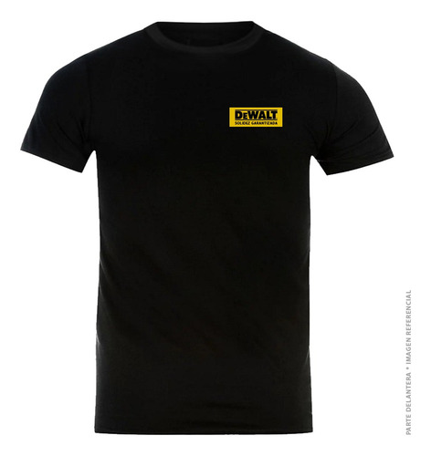 Dewalt Polo Negro Cuello Redondo