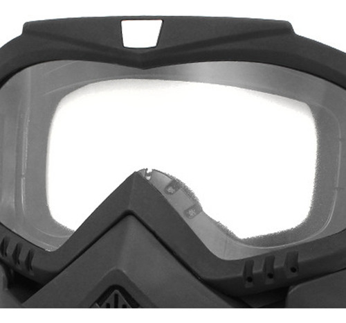 Casco Para Gafas De Moto Con Protector Facial, Resistente Al