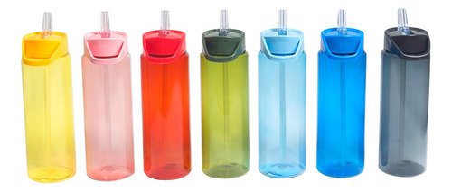 15 Botella Reutilizable Deportiva Pico Retractil Full Color 