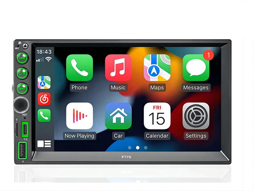 Estereo De Pantalla Para Carro 2 Din Carplay & Android Auto