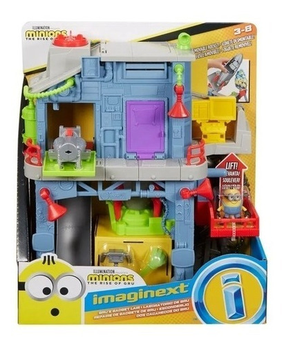 Imagem 1 de 5 de Brinquedo Playset Imaginext Minions Laboratório Gru - Mattel
