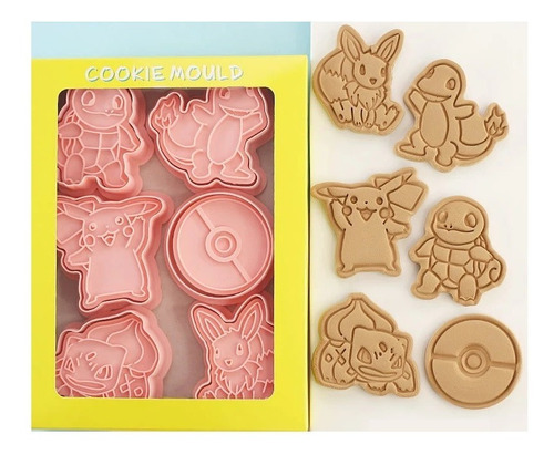 Moldes, Cortadores De Galletas- Pokemon