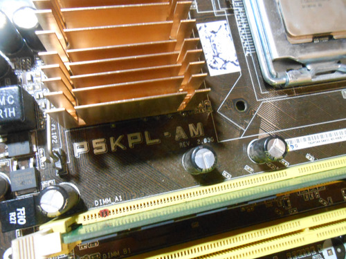 Motherboard Asus P5kpl-am Se S 775 Memo Micro Chapa Trasera Marrón (Usado)