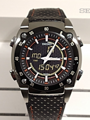 Relógio Seiko Sportura Duo-display Quartz Ho24ab/0 Novo .