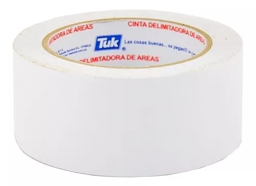 Cinta Adhesiva Delimitadora Blanca 48mm X 33m Tuk 434025