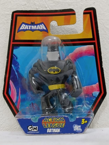 Lote 4 Action League Batman,aquaman Y Plasticman Dc Mattel (Usado)