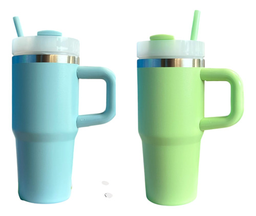 15 Mini Termo 14 Oz Termico Acero Inoxidable Popote Mayoreo Surtido