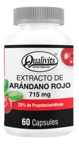 Extracto De Arándano Rojo 60 Cápsulas - Qualivits